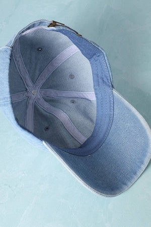 Plain Denim Cotton Baseball Cap Dad Hat