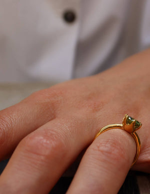 Waterproof Gemstone Ring