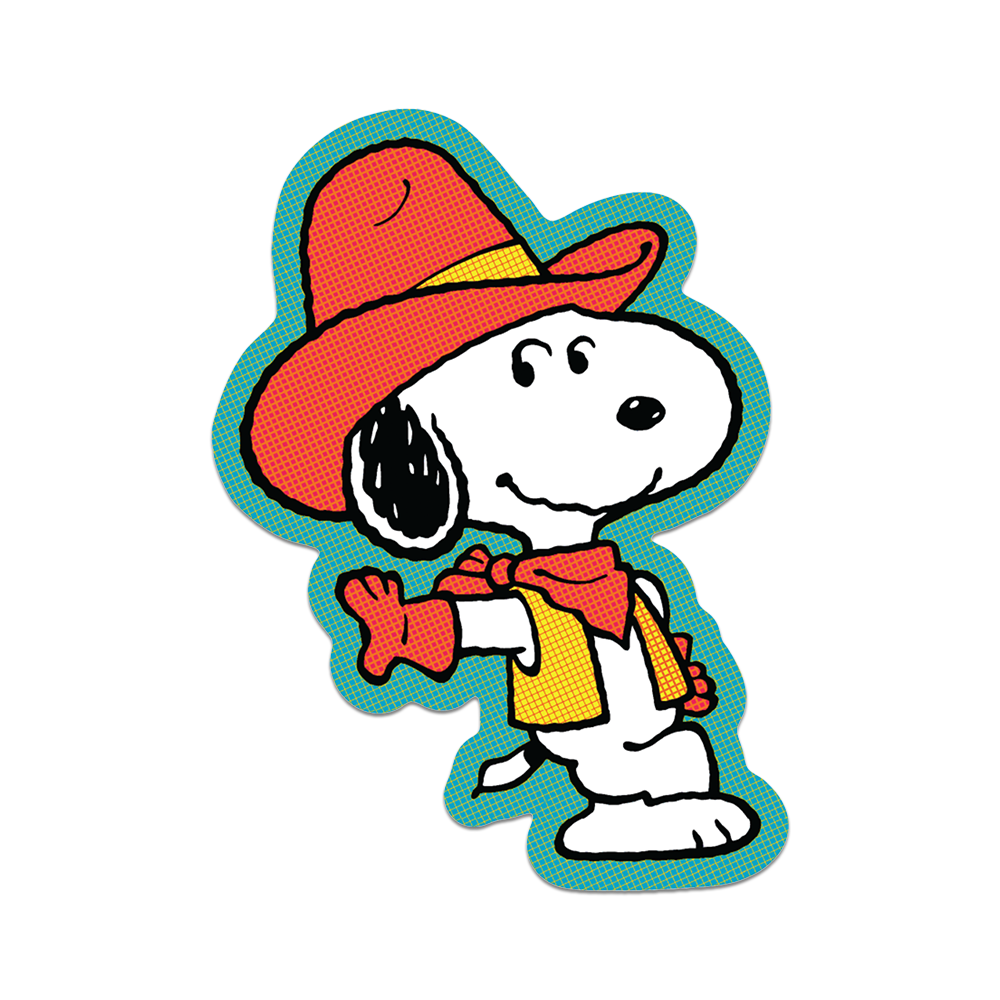 Howdy Partner by Snoopy - Die-Cut Sticker (Western)