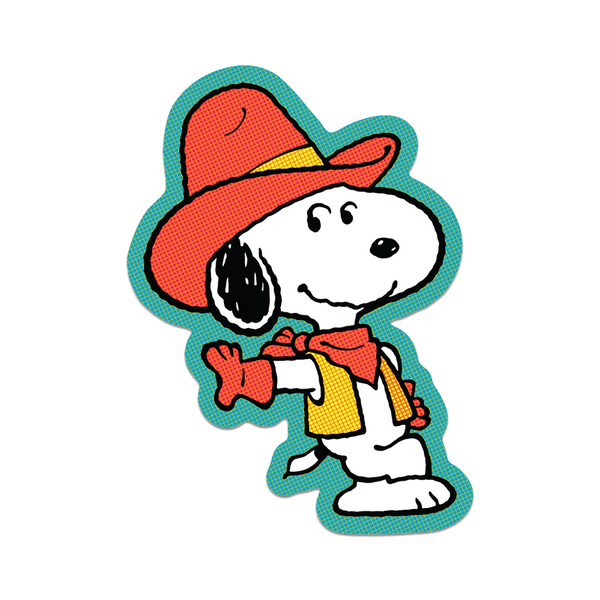Howdy Partner by Snoopy - Die-Cut Sticker (Western)