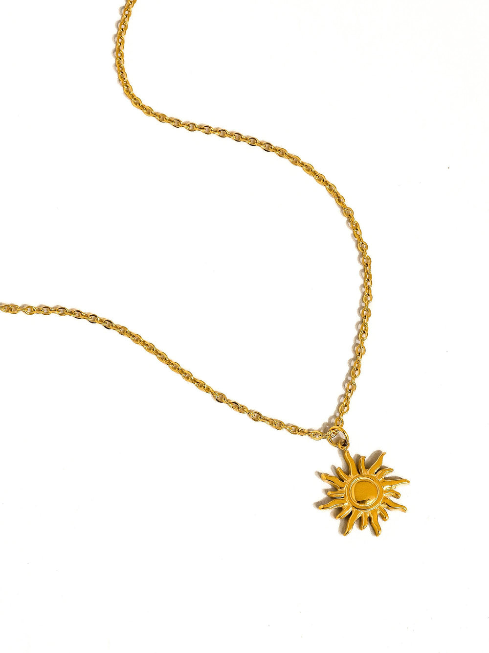 Gold Plated & Non Tarnish Sun Necklace