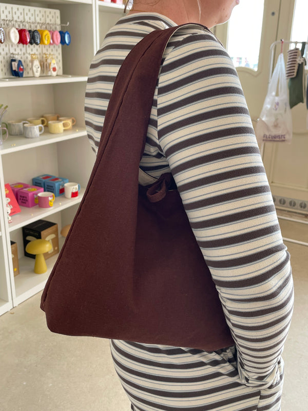Brown Linen Bag