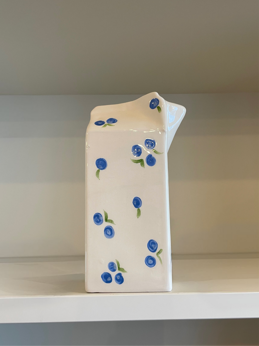 Handmade Blueberry Pattern Ceramic Jug