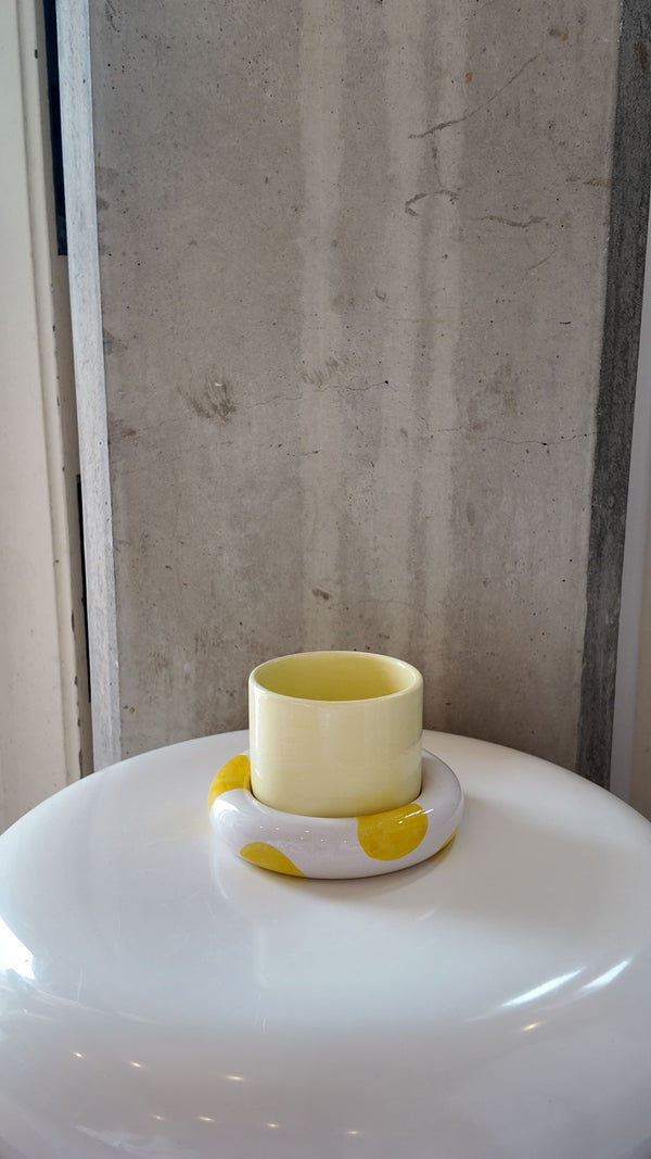 Glazed Chunky Mug & Saucer Set