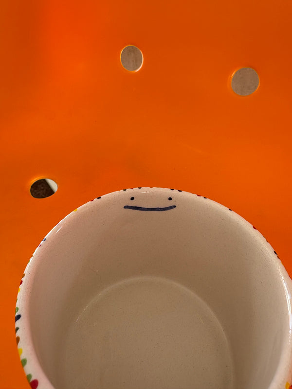 Multi Coloured Smiley Face Mug