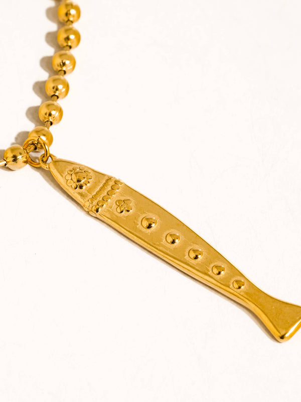 Non-Tarnish Vintage Fish Necklace