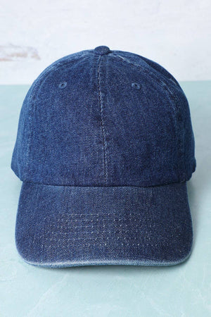 Plain Denim Cotton Baseball Cap Dad Hat
