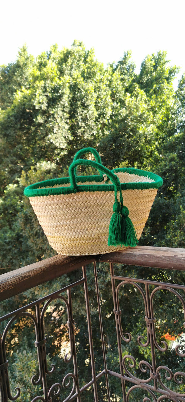 Straw Beach Basket Bag