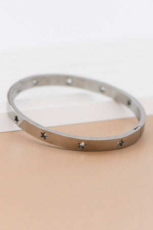 Tarnish-Resistant Waterproof Stainless Steel Bangle - 7083