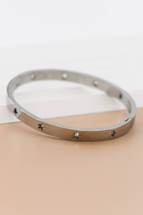 Tarnish-Resistant Waterproof Stainless Steel Bangle - 7083