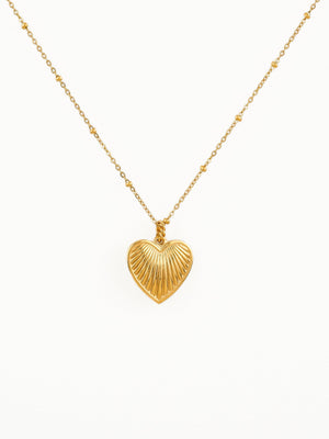 Gold Plated & Non Tarnish Heart Necklace