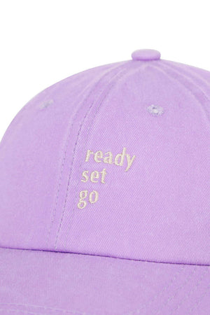 Ready Set Go Baseball hat in Lilac
