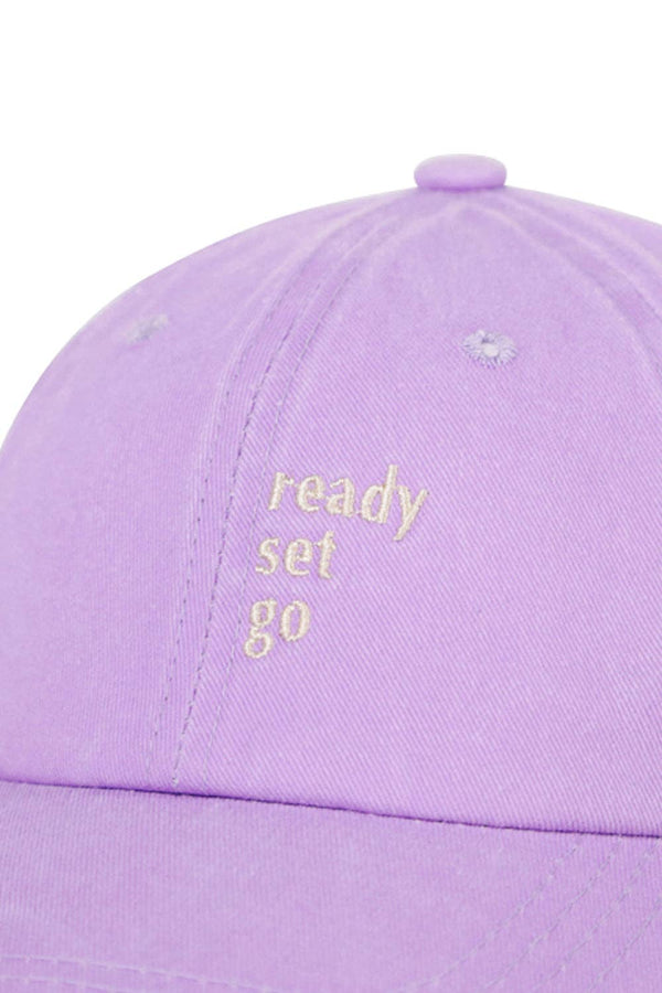 Ready Set Go Baseball hat in Lilac