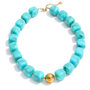 Acrylic Beaded Chunky Necklace
