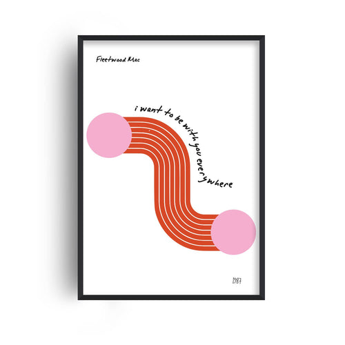 Everywhere Fleetwood Mac music retro Giclée Art Print
