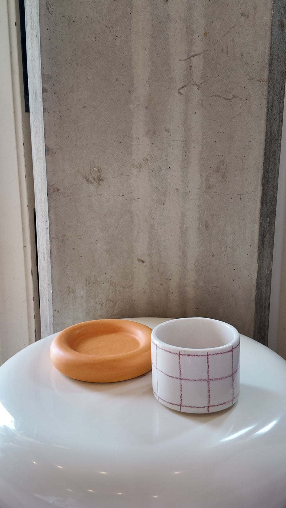 Glazed Chunky Mug & Saucer Set