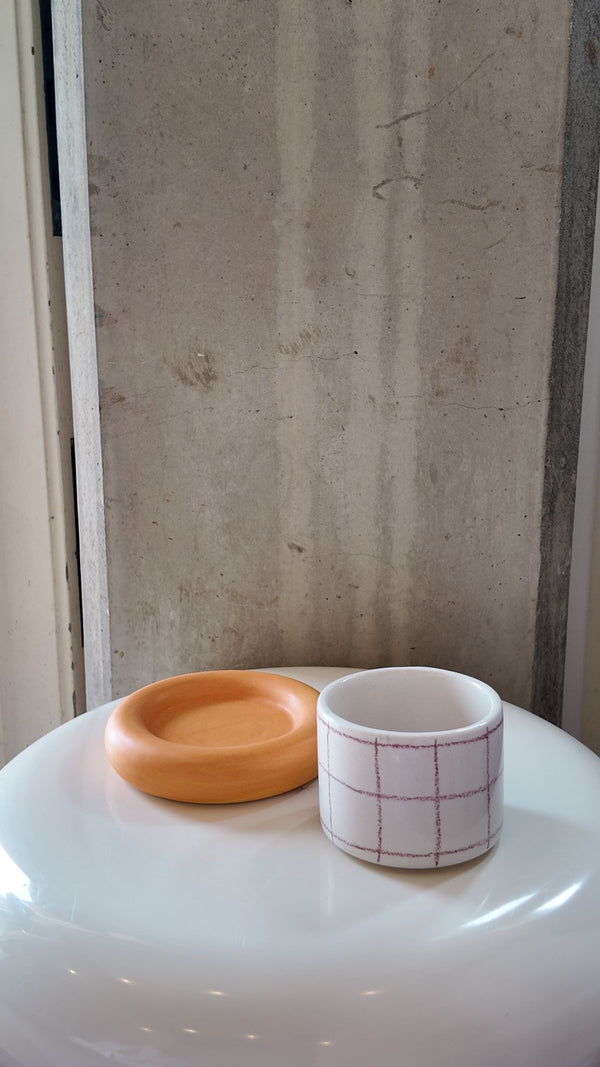 Glazed Chunky Mug & Saucer Set