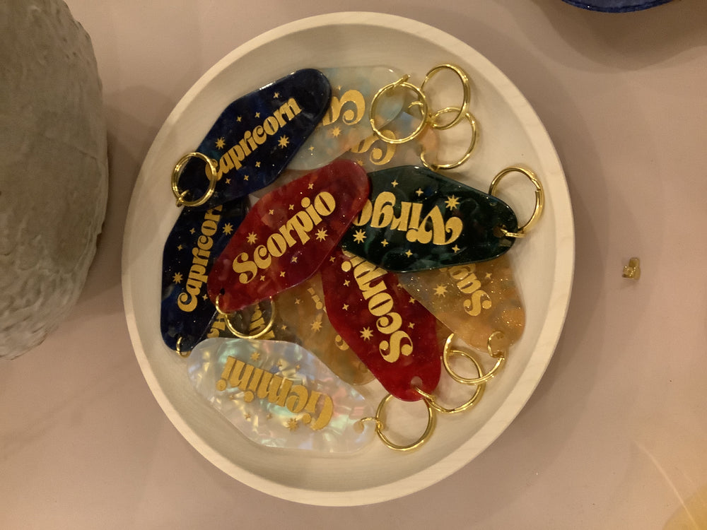 Star sign keyring