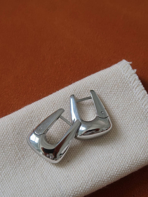 Non-Tarnish Geometric Hoop Earrings