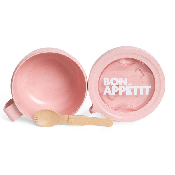 Helio Ferretti Bon Appetit Lunch Box Round Pink