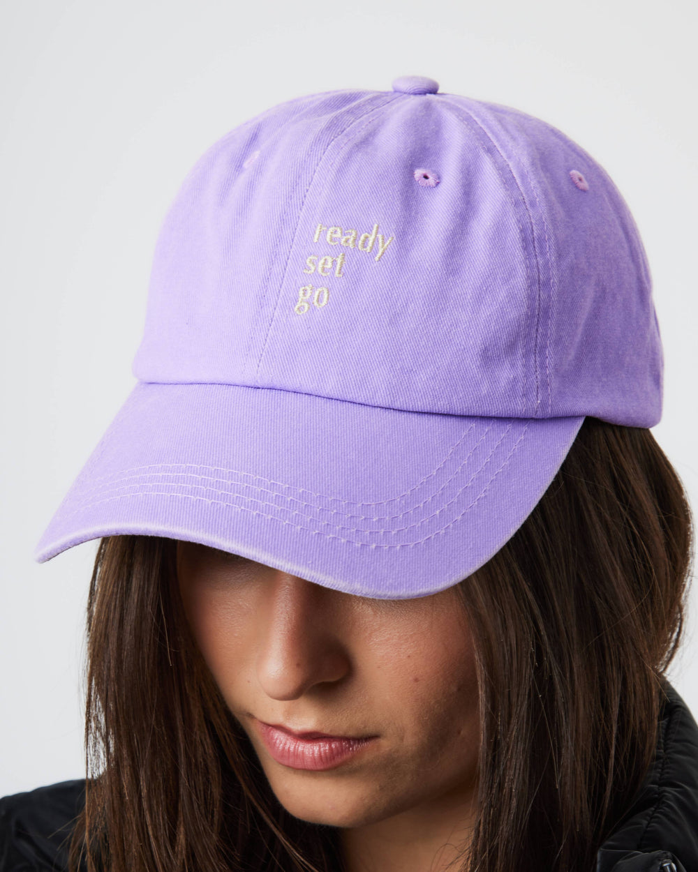 Ready Set Go Baseball hat in Lilac