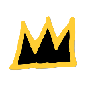Crown by Basquiat - Die-Cut Sticker