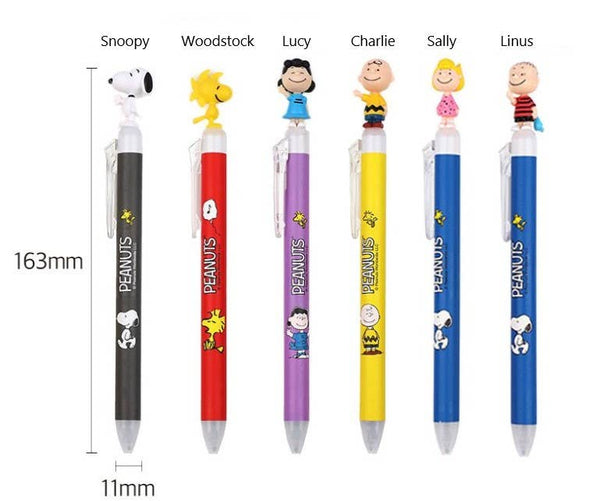Peanuts Snoopy & Friends Figure Mascot Ballpoint Pen 0.5mm