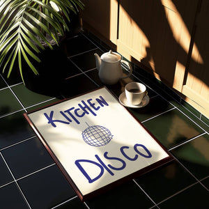 Kitchen Disco Music Home Decor Wall Art Print