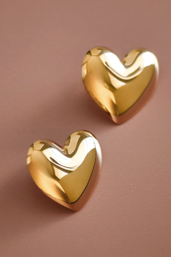 18K Gold PVD Plated Waterproof Stainless Steel Stud Earrings