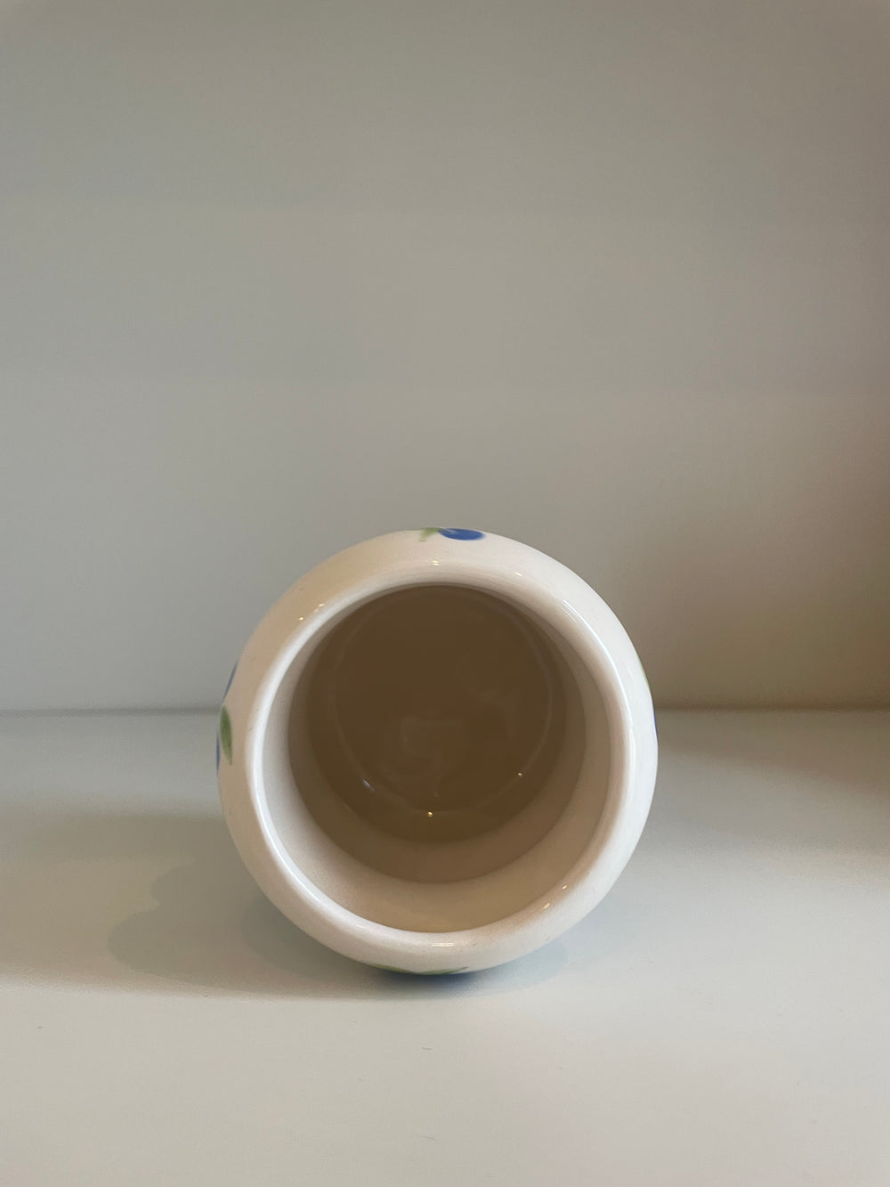 Bubble Glazed Ceramic Cup with Blueberry’s
