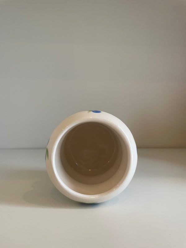 Bubble Glazed Ceramic Cup with Blueberry’s