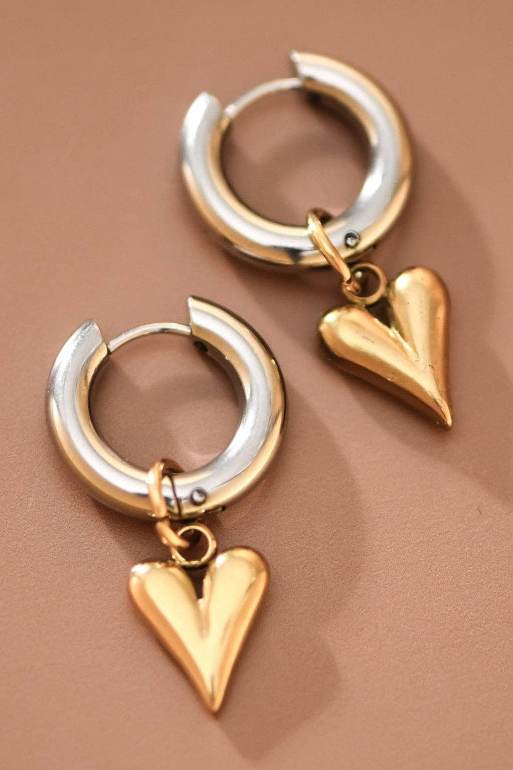 18K Gold Plated Waterproof Stainless Steel Drop Earrings