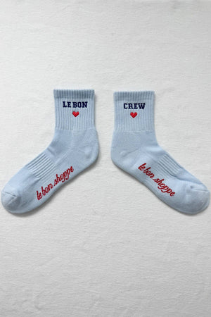 Embroidered Crew Socks