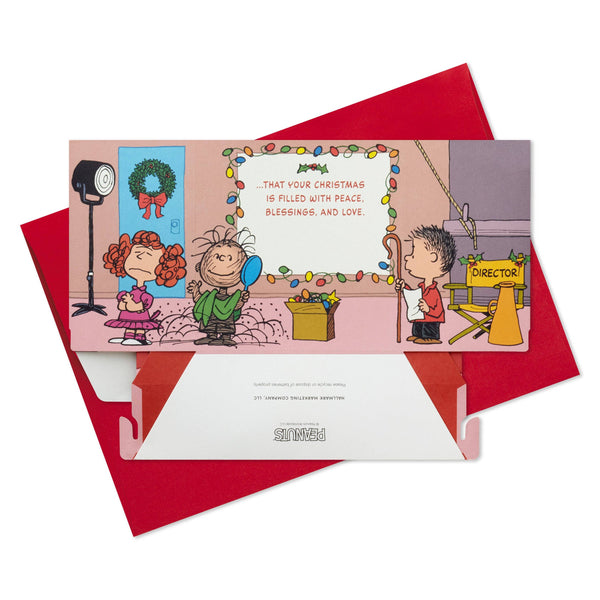 Christmas Paper Wonder Card 3D PopUp Peanuts™ Light & Sound