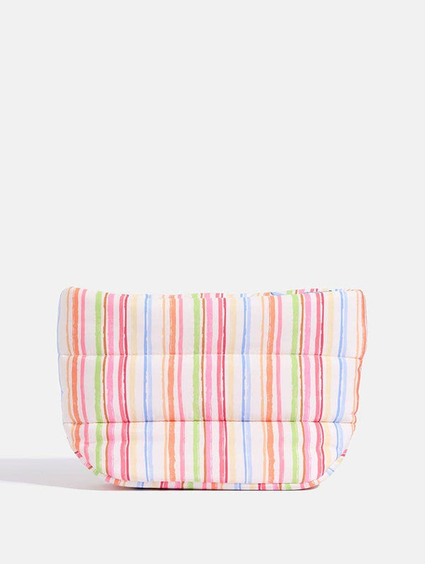 Colourful Sketchy Stripe Pillow Pouch Makeup Bag