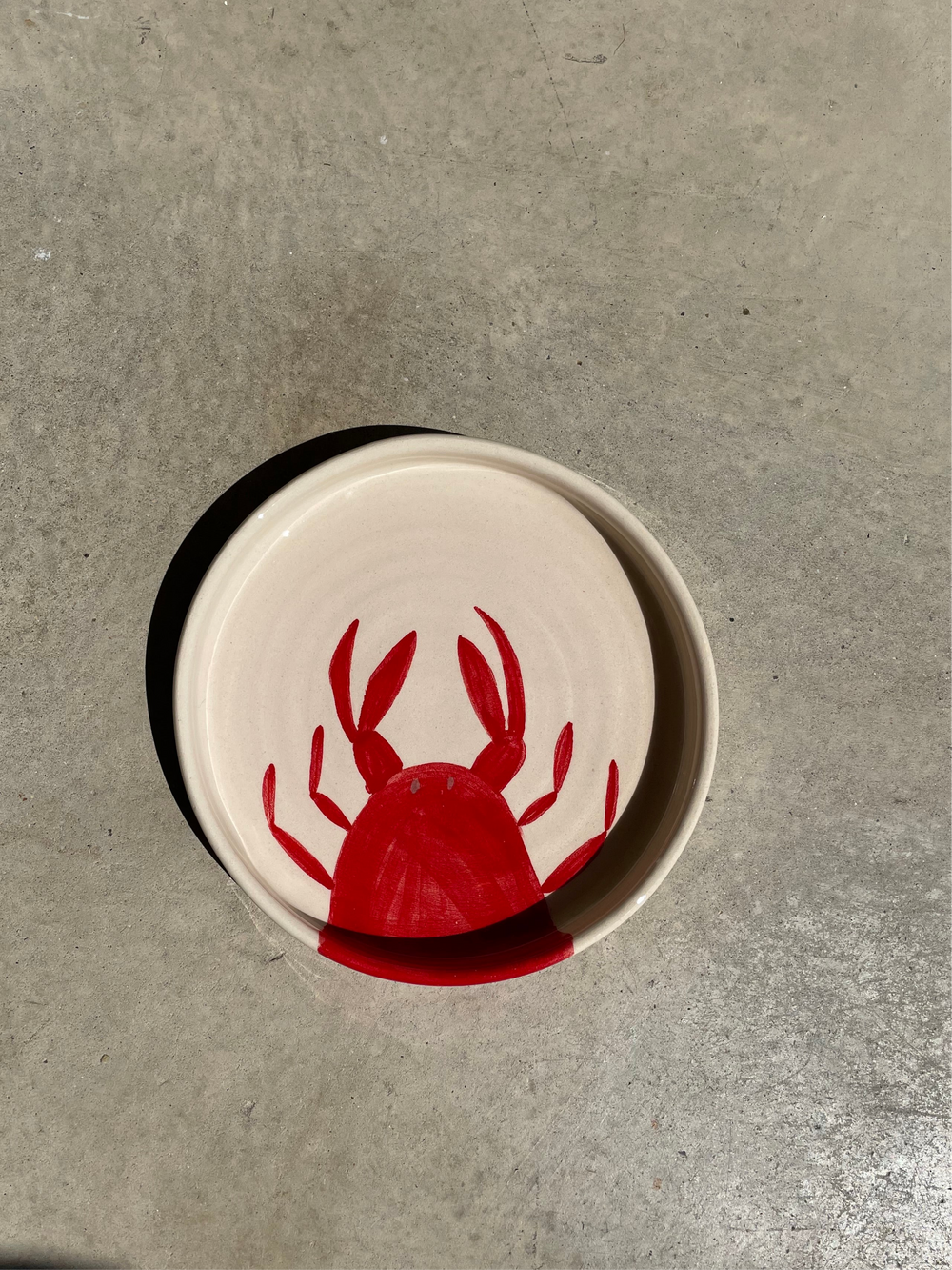 Handmade Lobster Plate by Prop Ceramics