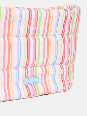 Colourful Sketchy Stripe Pillow Pouch Makeup Bag