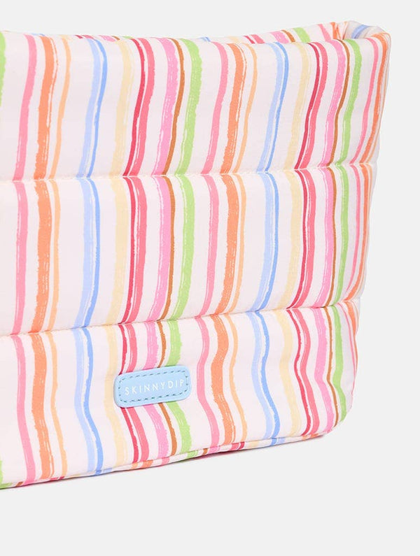 Colourful Sketchy Stripe Pillow Pouch Makeup Bag