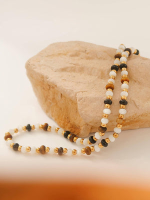 Arrow 18K Gold Non-Tarnish Boho Beaded Necklace