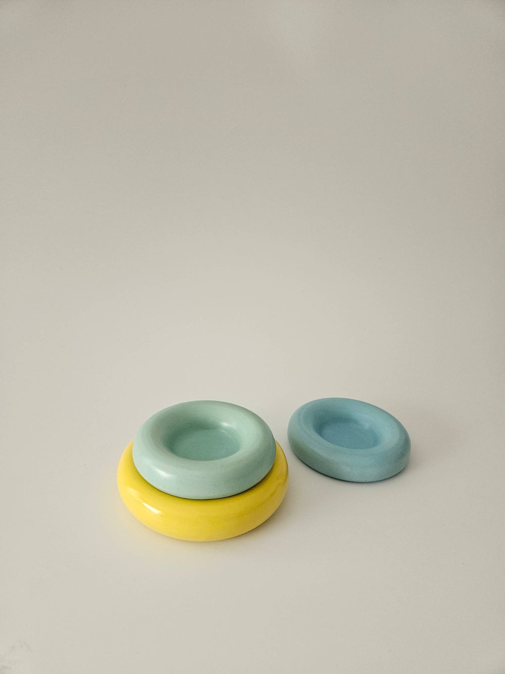 Donut Dish • Handmade Ceramic Chunky Rounded Bubble Tray