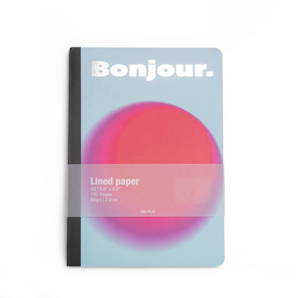 Helio Ferretti Bonjour Collective - A5 Notebook Light Blue