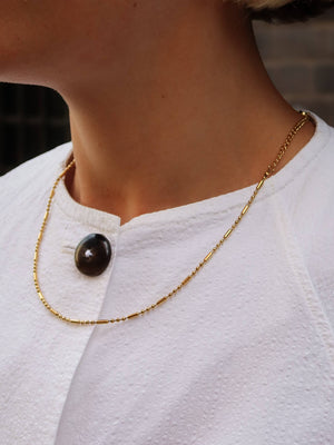 Waterproof Gold Beaded Necklace