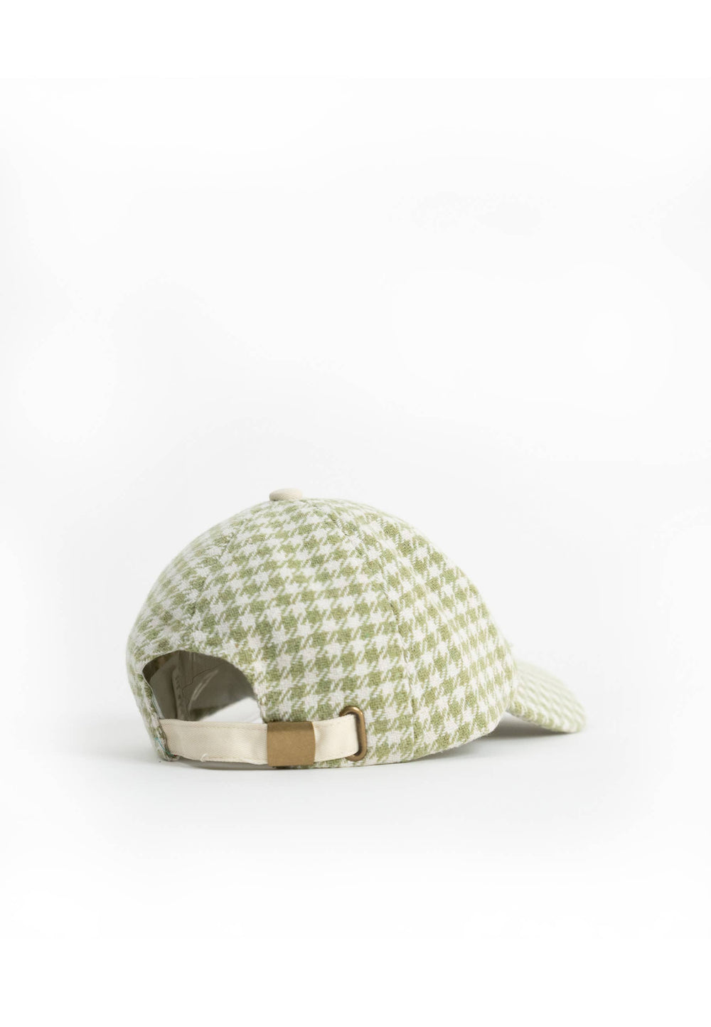 Dogtooth Print Baseball hat in Green