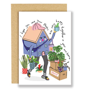 Plant friend, new house card