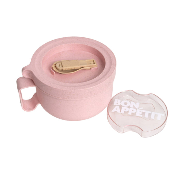 Helio Ferretti Bon Appetit Lunch Box Round Pink