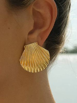 Gold Plated Waterproof Shell Studs