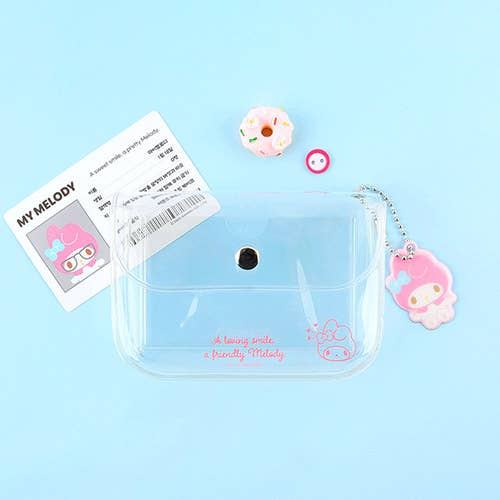 Sanrio Clear Card Holder with Keychain – Collectible Case