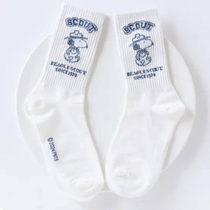Peanuts Snoopy Scout 50th Celebtate Crew Ankle Socks-