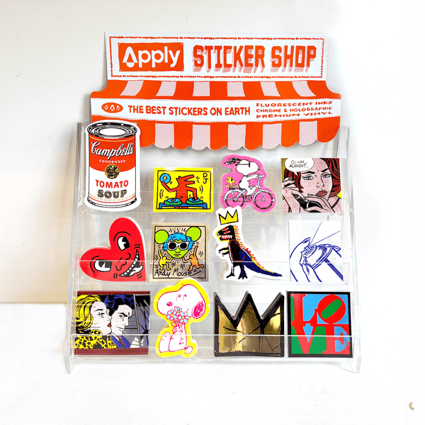 Apply Branded Sticker Shop Display