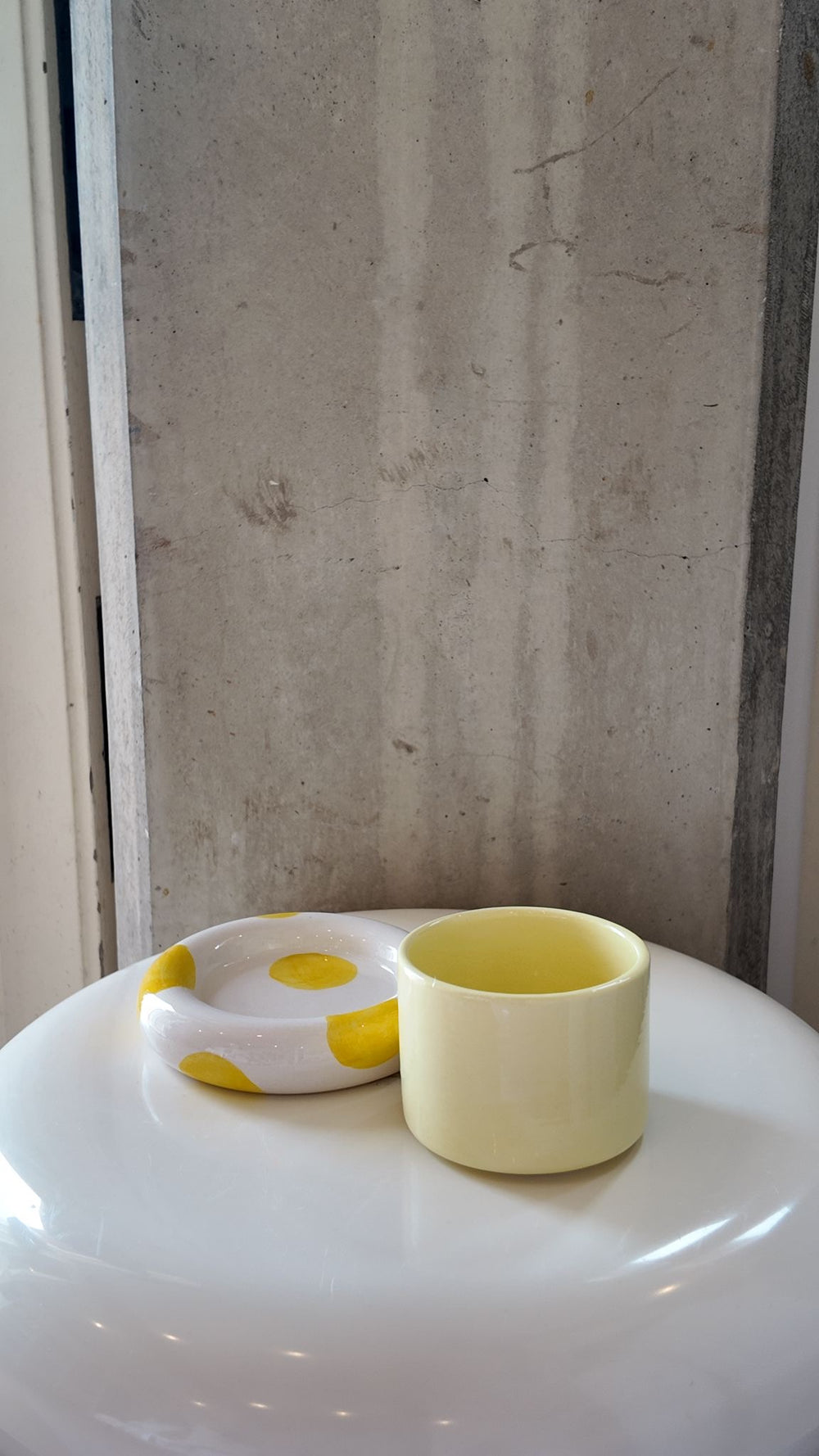 Glazed Chunky Mug & Saucer Set